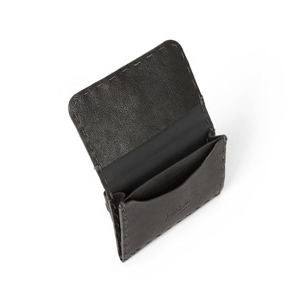 Henry Beguelin Signature Card Case Old Iron Black