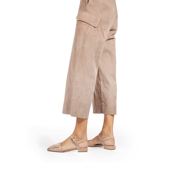 Henry Beguelin Slingback Buckle Sbiancato Beige