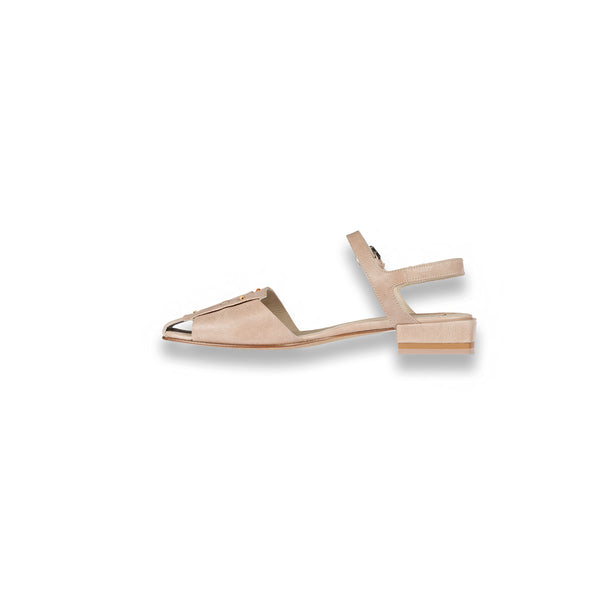 Henry Beguelin Slingback Buckle Sbiancato Beige