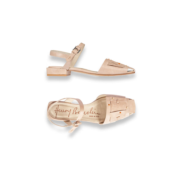 henry beguelin Slingback Buckle Sbiancato Beige