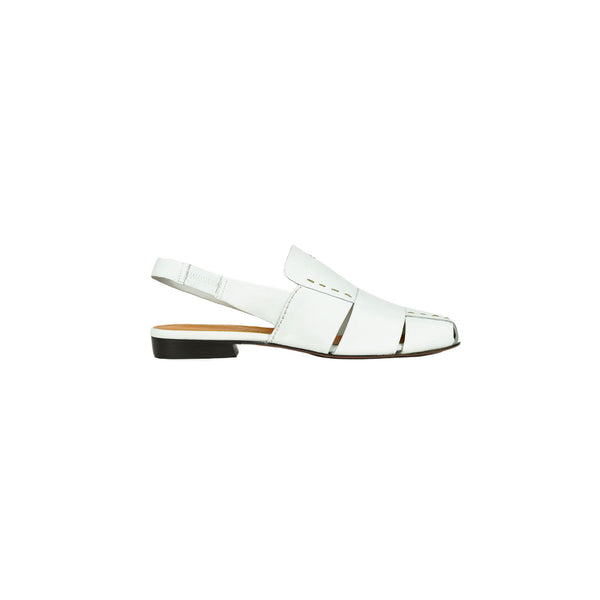 Henry Beguelin Slingback Mules Cervo Bianco