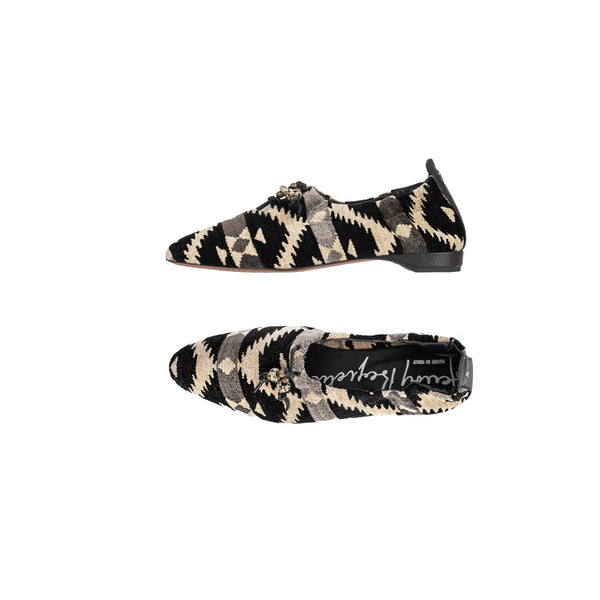 henry beguelin Slipper Azteco Fabric Black