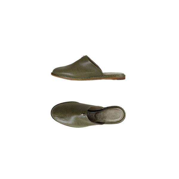 henry beguelin Slipper Drill Mud Green