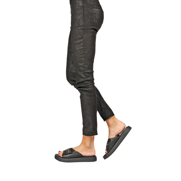 Henry Beguelin Slipper Greca Old Iron Black