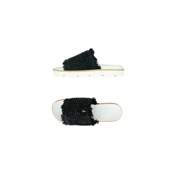 henry beguelin Slipper Intreccio Madreperla Black