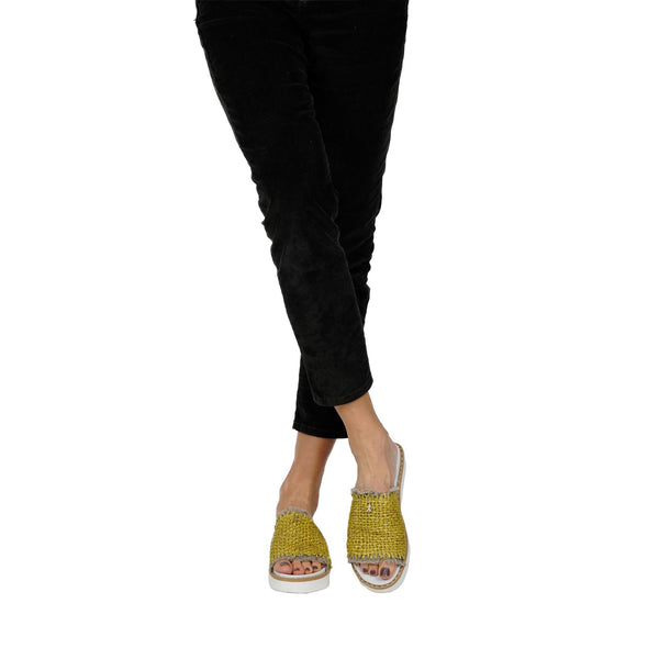 Henry Beguelin Slipper Intreccio Madreperla Curry