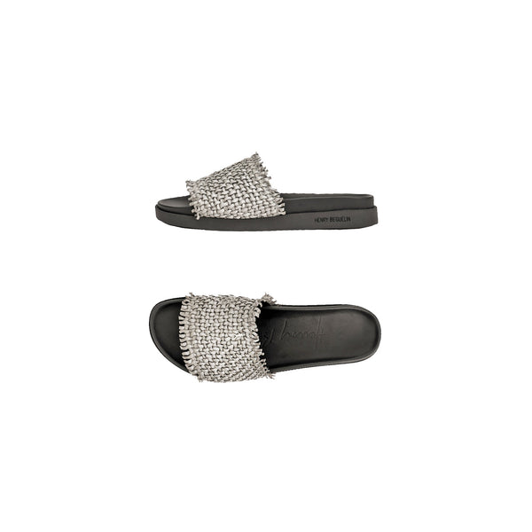 henry beguelin Slipper Intreccio Madreperla Grey