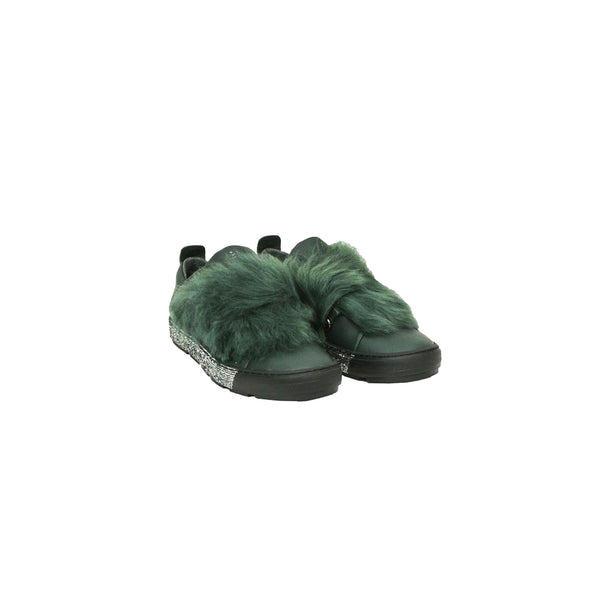 henry beguelin Sneaker Fur Nappa Forest Green