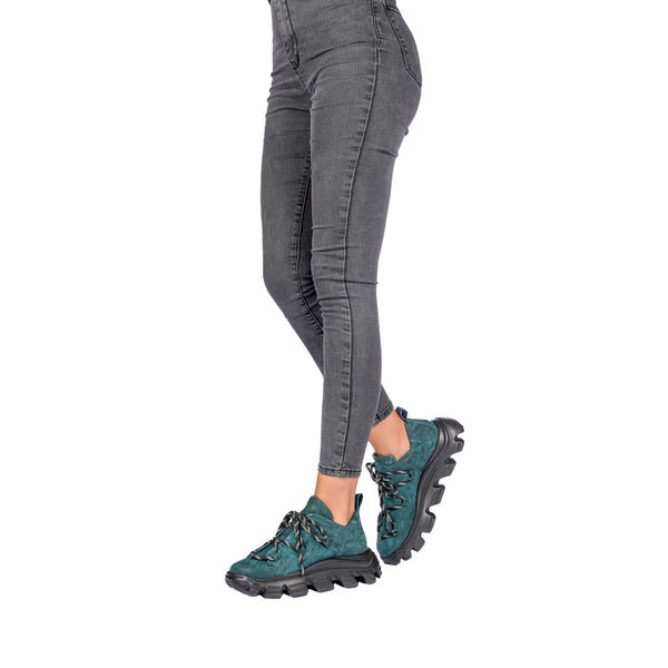 Henry Beguelin Sneaker Grattato Teal