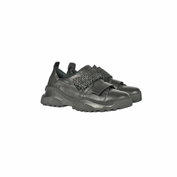 Henry Beguelin Sneaker Intreccio Madreperla Black