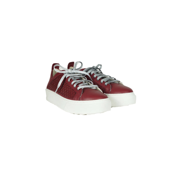 Henry Beguelin Sneaker Intreccio Soft Burgundy