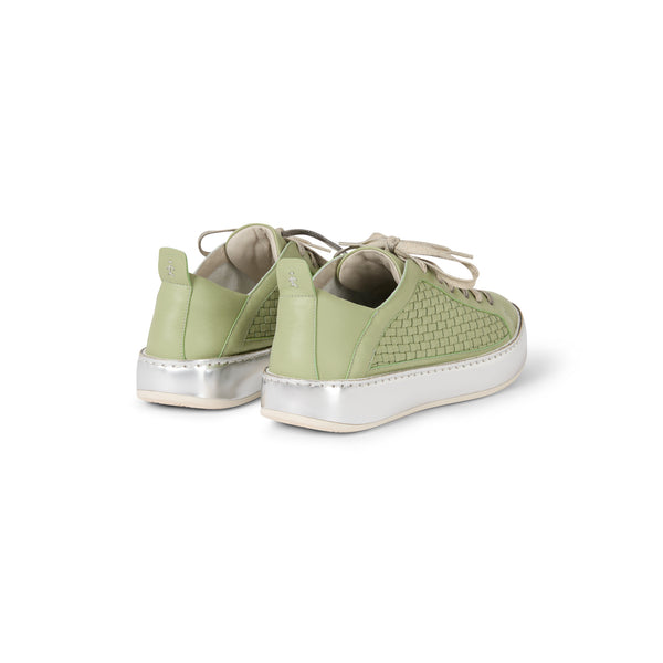 Henry Beguelin Sneaker Intreccio Soft Green
