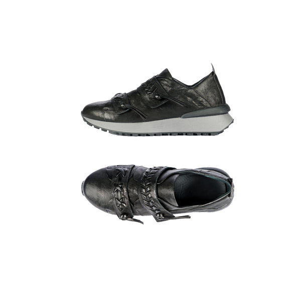 henry beguelin Sneaker Ricamo Vegetal Wash Black
