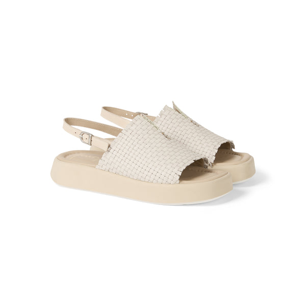 Henry Beguelin Soft Woven Sandal Sage Green