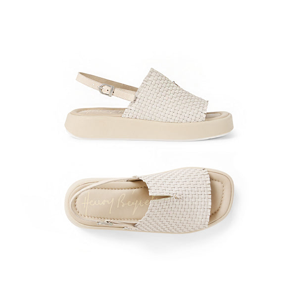 henry beguelin Soft Woven Sandal Sage Green