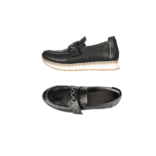 henry beguelin Sport Moccasin Old Iron Black