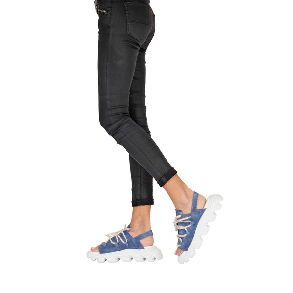 Henry Beguelin Sporty Sandal Suede Blue