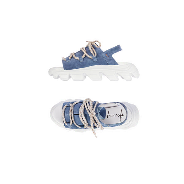 henry beguelin Sporty Sandal Suede Blue