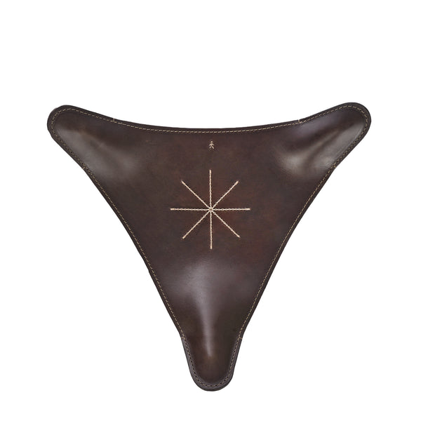 Henry Beguelin Stool Orecchio Dark Brown