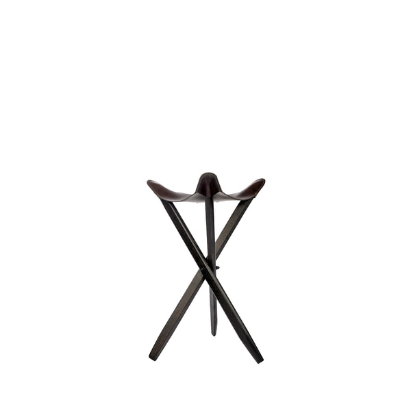 Henry Beguelin Stool Orecchio Dark Brown