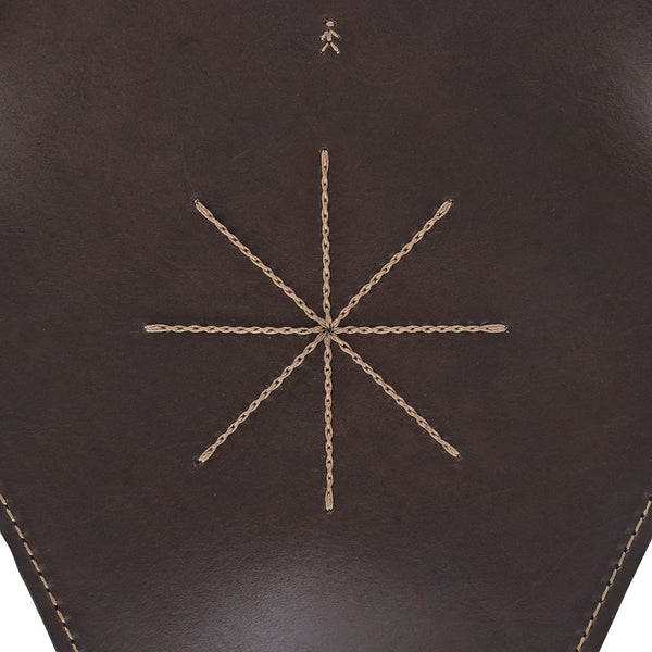 Henry Beguelin Stool Orecchio Dark Brown