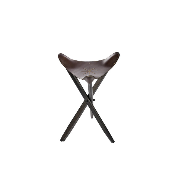 henry beguelin Stool Orecchio Dark Brown