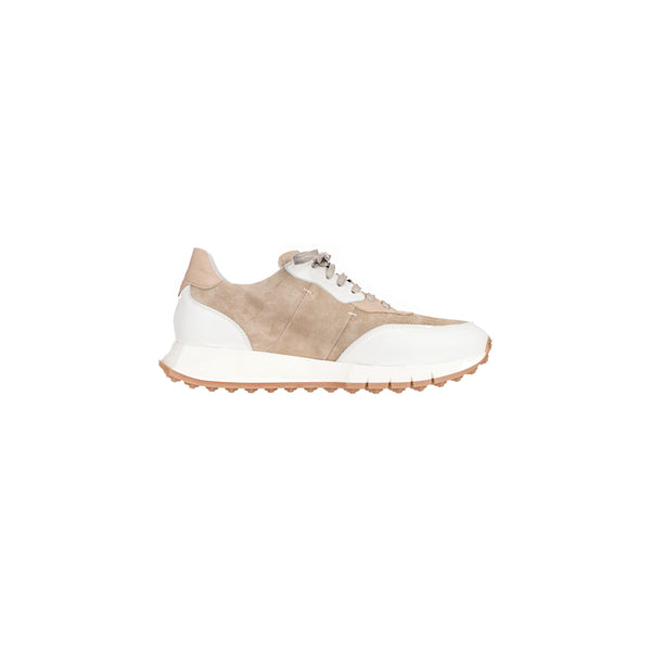 Henry Beguelin Suede Leather Man Sneaker Beige