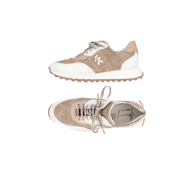 henry beguelin Suede Leather Man Sneaker Beige
