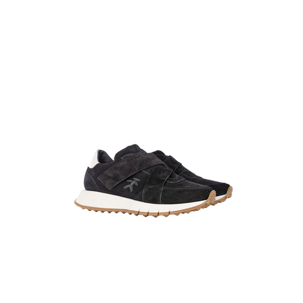Henry Beguelin Suede Leather Man Sneaker Black