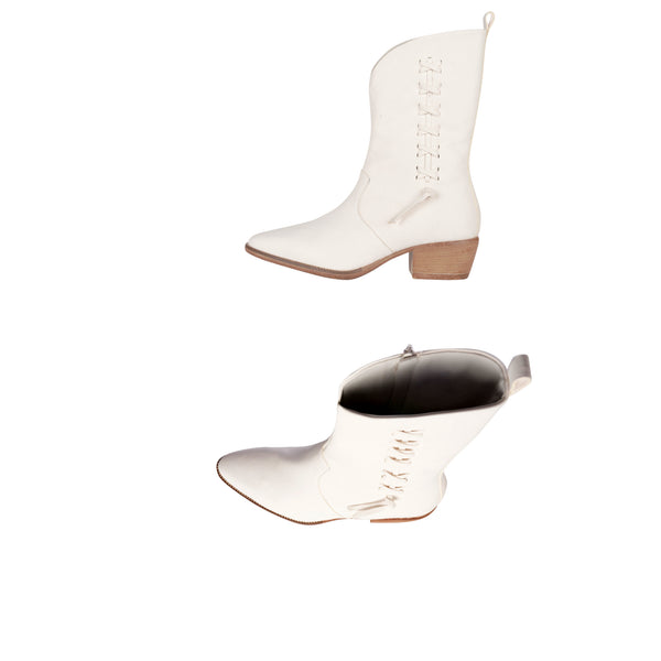 Henry Beguelin Texan Boot Old Iron White