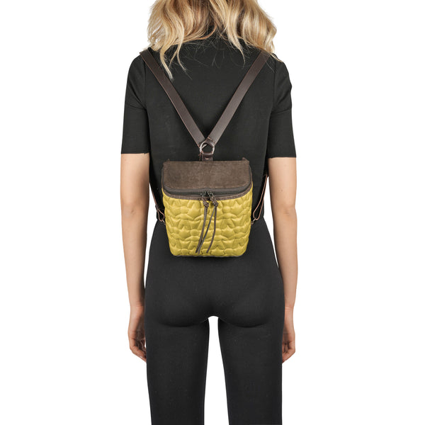 Henry Beguelin Tiffany Backpack Omino Nylon Curry