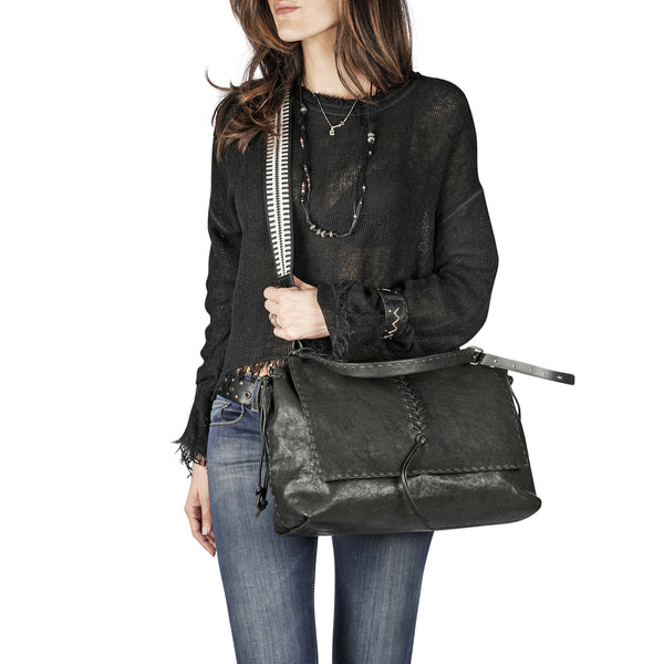 Henry Beguelin Valery Ricamo L Vegetal Wash Black