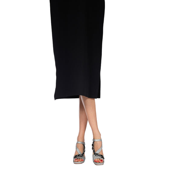 Henry Beguelin Wedge Jewel Sandal Graffiato Silver