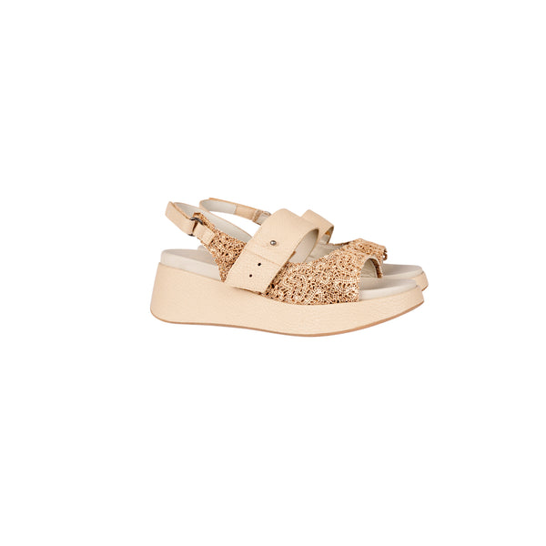 Henry Beguelin Wedge Sandal Burano Cream