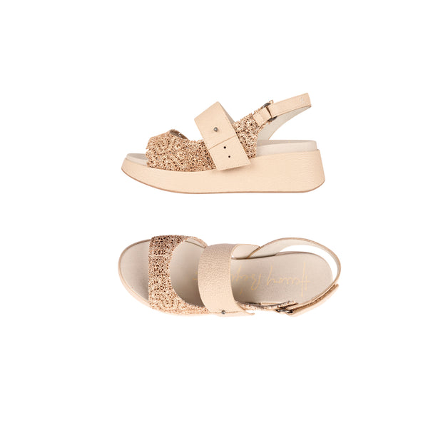 henry beguelin Wedge Sandal Burano Cream