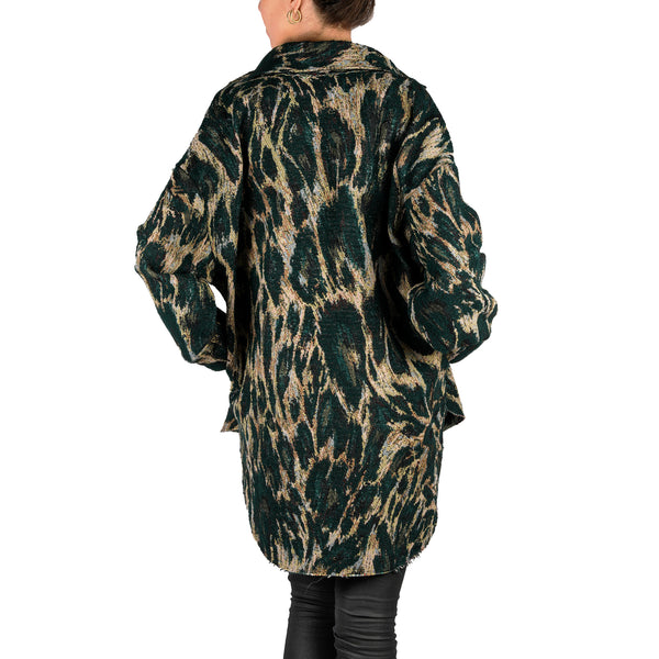 Henry Beguelin Wool Jacket Bouclè Green