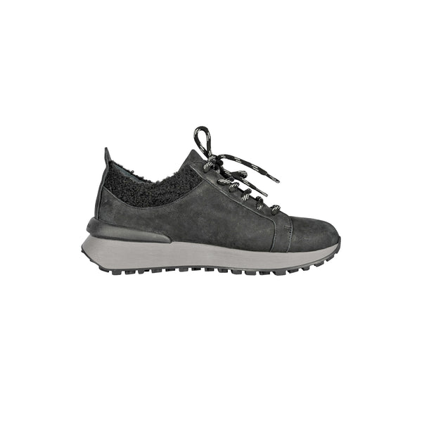 Henry Beguelin Wool Sneaker Grattato Black