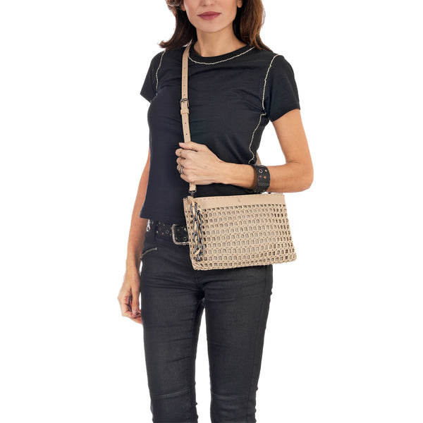 Henry Beguelin Zip Clutch Jewel Crochet Black