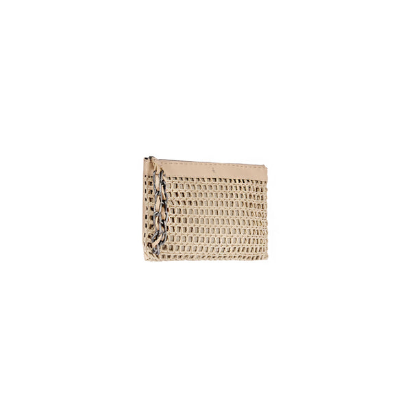 Henry Beguelin Zip Clutch Jewel Crochet Black