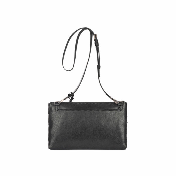 Henry Beguelin Zip Clutch Jewel Intreccio 3D Black