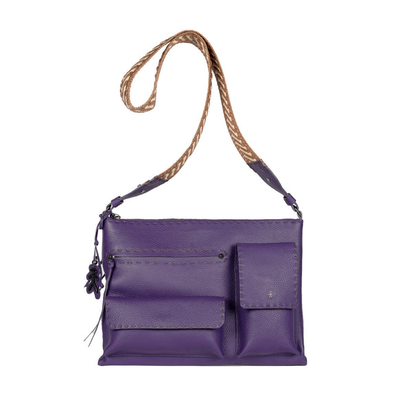 henry beguelin Zip Clutch Multi M Muflone Purple