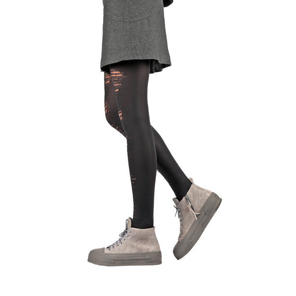 Henry Beguelin High Top Sneaker Vegetal Wash Anthracite