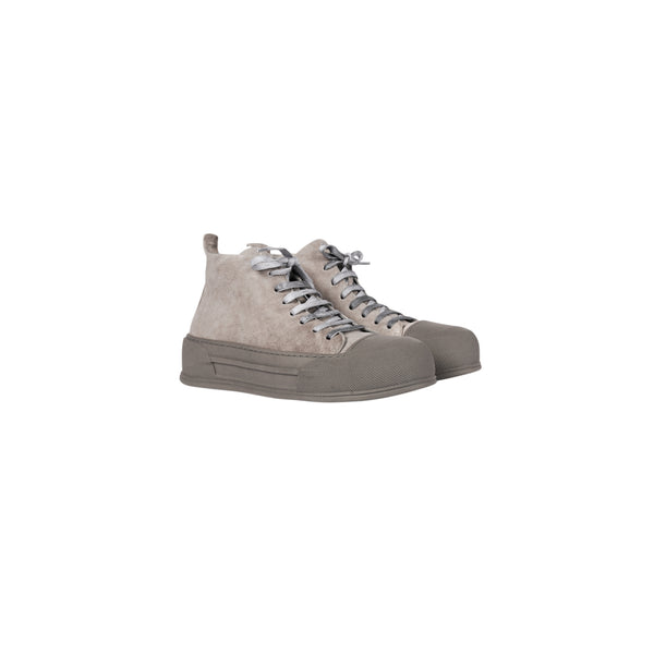 Henry Beguelin High Top Sneaker Vegetal Wash Anthracite