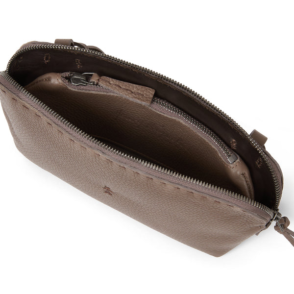 henry Beguelin Imbutino Crossbody Bag Muflone Brown