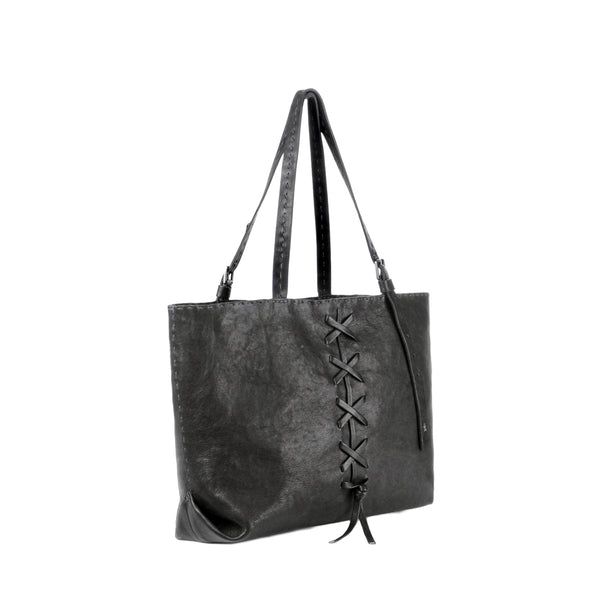 Henry Beguelin Irina Ricamo Croce Vegetal Wash Black