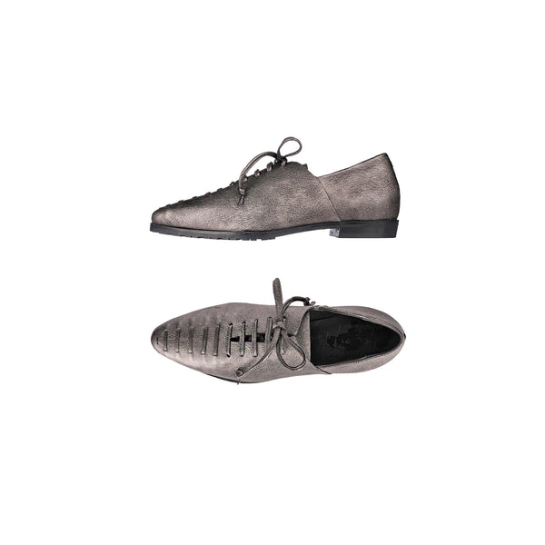 henry beguelin Lace-Up Loafer Ranch Silver Chocolate