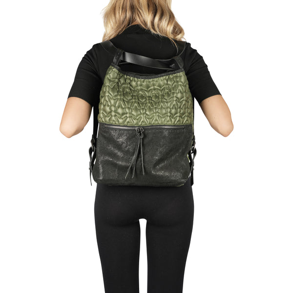Henry Beguelin Lara Backpack L Omino Nylon Forest Green