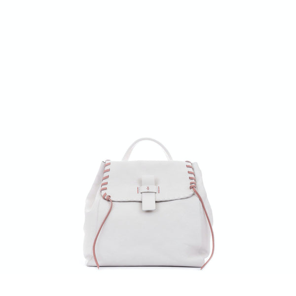 henry beguelin Lucy Backpack M Lacci Cervo Chalk White