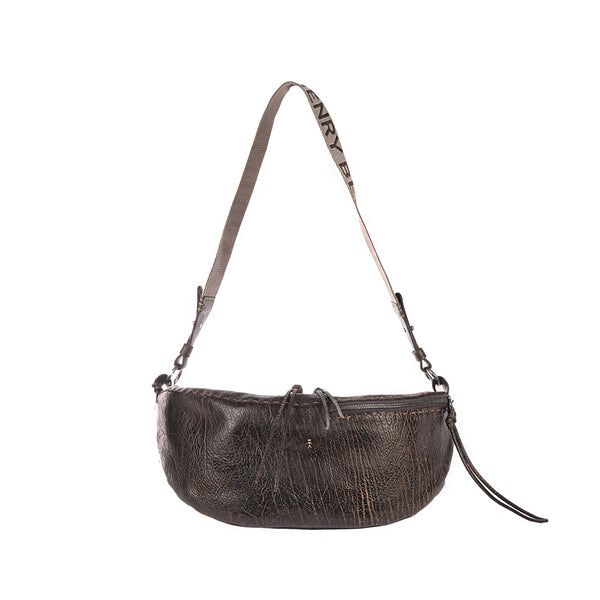 henry beguelin Luna Crossbody Belt Bag M Patch Lux Chocolate