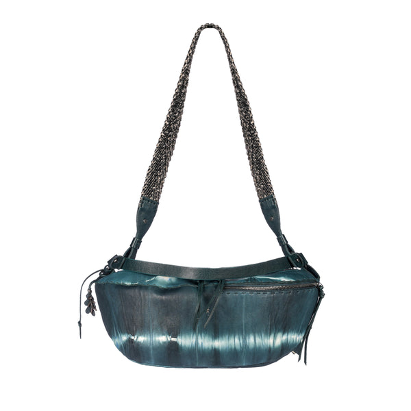 henry beguelin Luna Crossbody Belt Bag M Tie Dye Teal